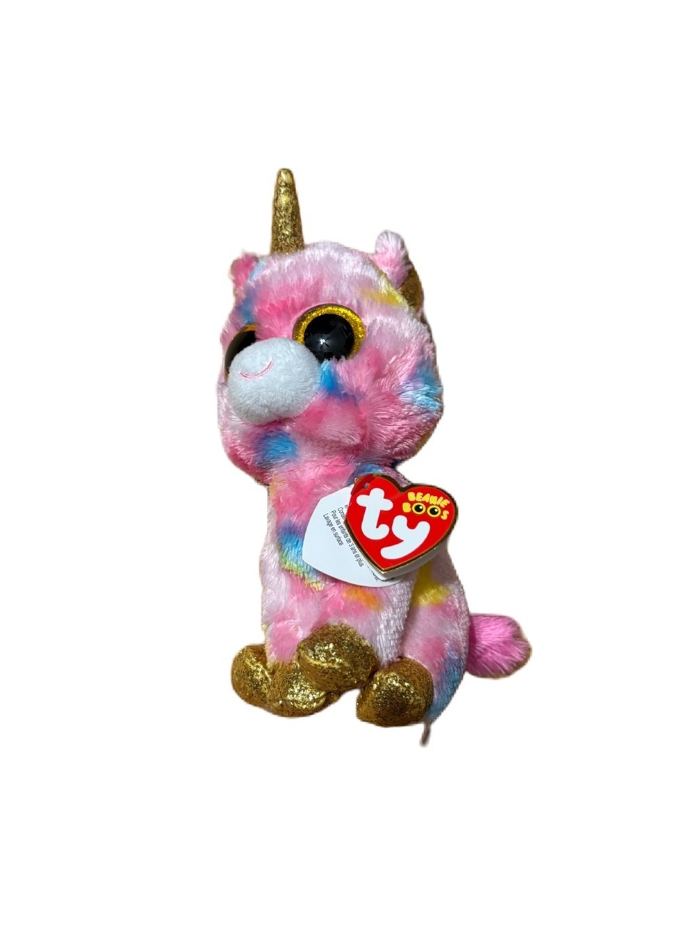 Ty Pink Plush Unicorn NEW Fantasia Beanie Boos Kids Toy Stuffed Animal